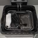 Elite Gourmet EDF-401T Electric 4.5 Qt. / 17 Cup Immersion Deep Fryer 3-Baskets, 1700-Watt, Timer Control Adjustable Temperature, Lid with Viewing Window and Odor Free Filter (Stainless Steel and Black)