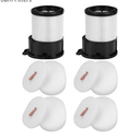 IP3251 IP3253 Replacemet Filter for Shark IP1251, IP1250, IP1251C, IP1255QCP, IP1255QNV, IP1255QPR, IP1255QTL,IP1255QMG, IP3252, IP3124, IP3225, 2 PACK Post-motor Filters + 4 PACK Foam Filters