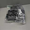 KEMETHY 25 PCS Plastic Drawer Organizers Set, 4 Sizes Vanity Organizer, Makeup and Desk Drawer Organizer Trays, Organization and Storage for Makeup, Bathroom, Kitchen Utensils and Office (Black)