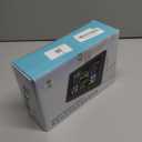 Weather Station Wireless Indoor Outdoor, 7.5" VA Large Display with Remote Sensor, Home Weather Station with Weather Forecast, Temperature, Humidity, Atomic Clock, Black