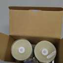 Flameless Candles Battery Operated with Remote Timer, 3D Moving Flame Flickering, Last 600+ Hours Battery Candles, 3" x 4" Ivory Real Wax Electric LED Candle for Wedding Party, Set of 2 