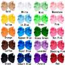 Oaoleer 40Pcs 4.5" Hair Bows Clips Grosgrain Ribbon, Alligator Clips, Barrettes Hair Accessories for Baby Girls Infants Toddlers Kids Teens Children (4.5 Inch, 20 Colors in Pairs)