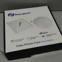 NearMoon Square Rain Shower Head With Extension Arm, Large Stainless Steel Rainfall Shower-Waterfall Full Body Coverage (12 Inch, Chrome)