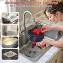 Drain Snake Hair Drain Clog Remover,SEVVETROOL Plumbing Drain Auger Snake Drill Attachment Toilet Snake Auger for Bathroom Kitchen Tub Shower Drain Clog Remover with Gloves(33ft/10M)