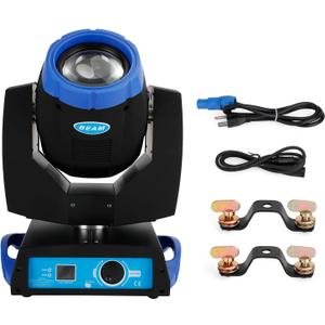 Topteng 7R 230W Beam Sharpy Moving Head Light 17 Gobos RGBW Beam Lights, 360 DJ Lights Beam Sharpy Light 8 Prism, Strobe, 16CH DMX512 Concerts, Clubs, DJ Shows, Weddings, Stage Performances (Black Blue)