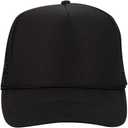 OTTO Wholesale Cap 39-165 Mesh Back Trucker Hats (24 Hats) - Adjustable One Size Fits Most, Black (Black)