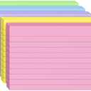 Index Cards 4x6, 200 Sheets, Ruled Color Flash Cards for Effective Studying and Note-Taking, Premium Note Cards, Essential School Supplies for College & Office, Home Organization & Study Supplies