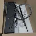 Siittoo Modern Chandeliers for Dining Room, Dimmable Led Linear Pendant Light with Remote Control, Black Gold Pendant Lighting Hanging Light Fixtures for Kitchen Island, Dining Room, Living Room (48W)