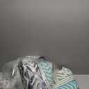 MontVoo Outdoor Rug Carpet Waterproof-Patio Rug Mat 5x8 Reversible RV Outdoor Camping Rugs Picnic Beach Mats Plastic Straw Outside Rugs for Balcony Porch Pool Deck Boho Patio Decor (Blue&grey)