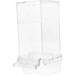 Yardwe Automatic Bird Feeder Parrot Food Dispenser Finch Food Feeder Reusable and Easy to Clean for Indoor Birds