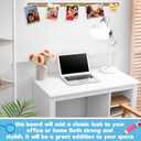 Threehoney 5 Pcs 48'' x 1 Cork Board Strips for Wall Cork Strips Bulletin Bar Strip Bulletin Tack Board Strip Aluminum Trim Brown Cork Strips for Classroom Office Walls Cubicle