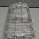 Onlyfire 6042 Chrome Plating Steel Flat Grill Rotisserie Basket for Most Grills, Fits 1/2" Hexagon, 3/8" Hexagon, 3/8" Square & 5/16" Square Spit Rods