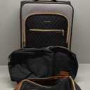 LOVEVOOK Carry On Luggage 22x14x9 Airline Approved,20 Inch Carry-on Suitcase for Women,Softside Suitcases with Wheels,Rolling Checked Luggage with TSA Lock,Lightweight Travel