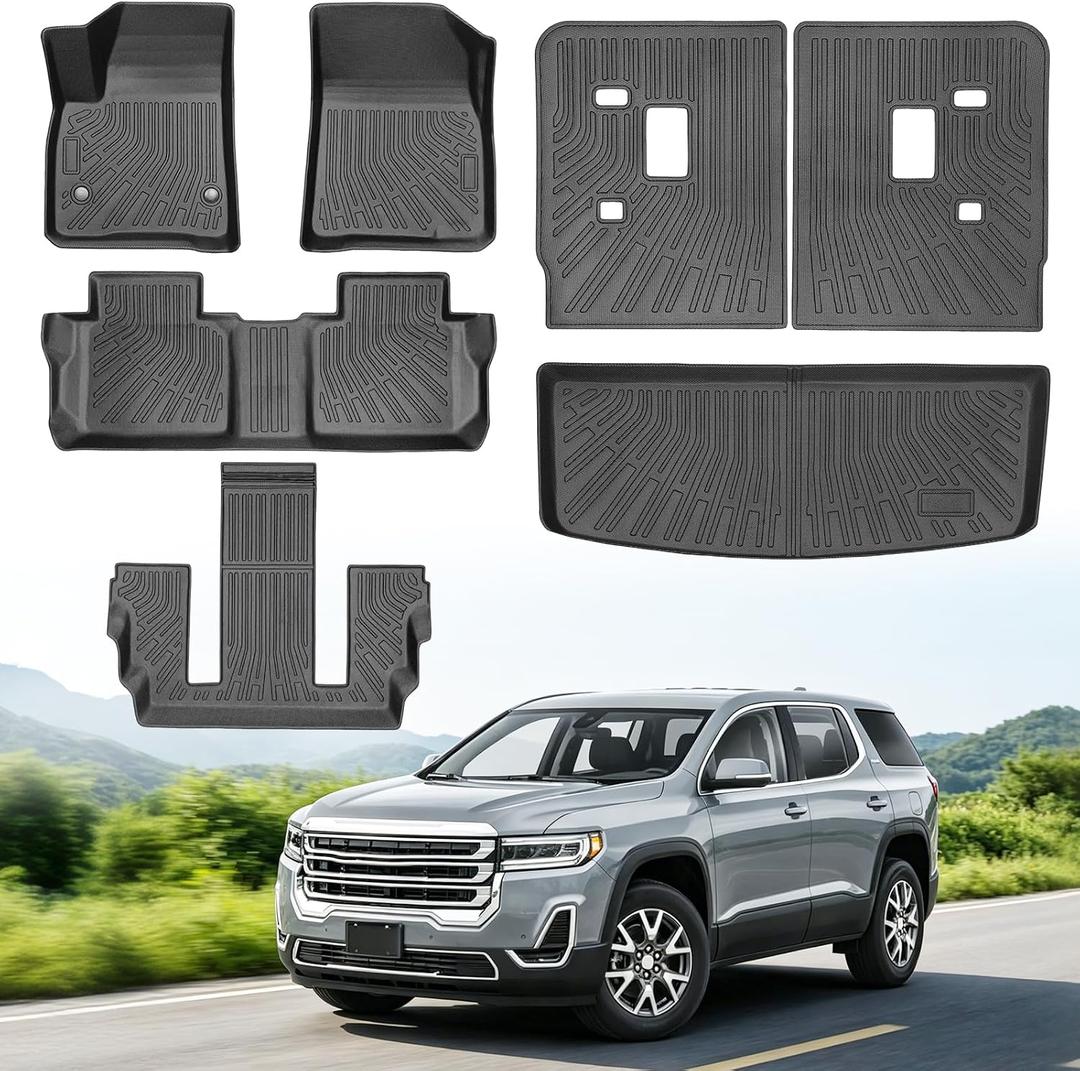 Floor Mats for GMC Acadia 6 Passenger (Not for 7 Seat) 2017-2023