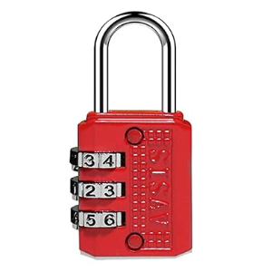 3 Digit Combination Lock Mini Combination Lock Locker Lock Luggage Lock Gym Locker Lock Easy Read Dials Keyless Resettable Combo Red