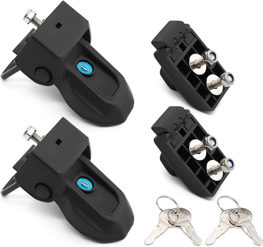 Front Hood Lock Latch Catch Compatible with JL JT 2018-2024 Accessories Black