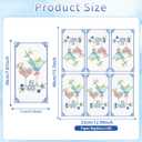 100 Pcs Mahjong Cocktail Napkins, Bamboo Mahjong Party Napkins, Blue Pink Martinis Dice Table Decor for Mah Jongg Night, Girls Night, Game Night Party Supplies