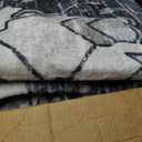 RUGSURE Washable Area Rugs - Perfect for Living Room, Bedroom, Kids Room, Nursery - Stain & Water Resistant Non-Slip, Pet & Child Friendly, Vintage Tribal Area Rugs (Grey, 9' x 12')