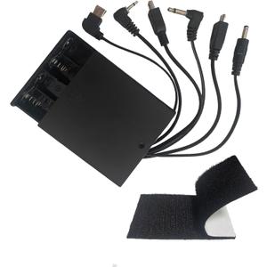 DC 6V Batter Pack with 6 Kind Jacks for Cabinet Safes, Safe Box, Electronic Cabinet Lock, Toys