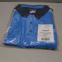 LULY YANG DSP Men's Active Polo - Long Sleeve (Blue, 5X)