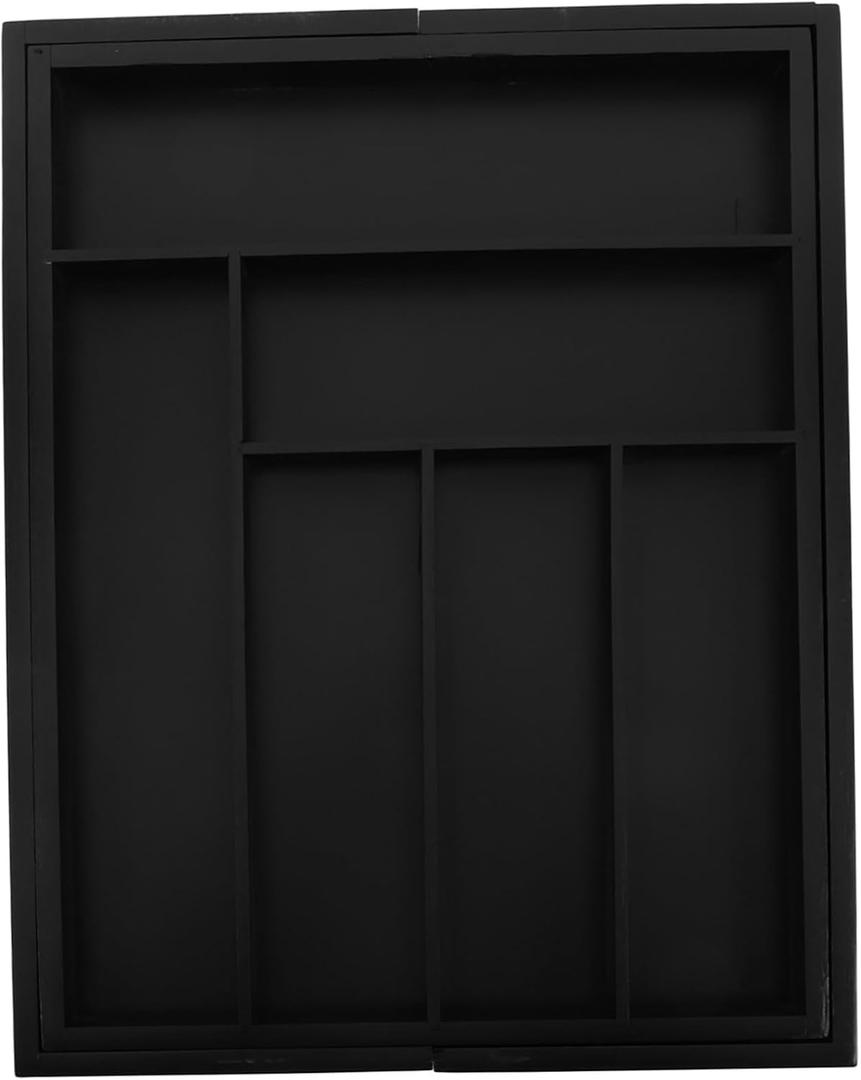 Cabilock Expandable Cutlery Drawer Vertical Storage Box Narrow Large Decorative Accessory Material Silverware Organizer