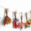 8 Sets Mini Dried Flower Bouquet Valentines Decoration Natural Dried Flower Bouquet Wall Hanging Decor Boho Flowers Wall Decor Farmhouse Plants for Room Home Table