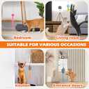 Automatic Rechargeable Cat Teaser, Door Mount Hanging Interactive Cat Toy, 360 Spinning & Irregular Jumping Motion Modes, Smart Electric Cat Exercise Toy for Indoor Cat Self Play, Grey