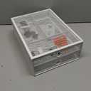 ROSYLINE Under Desk & Desktop Drawer Organizer - 2-Tier Metal Slide Out Drawers Organizer, Storage for Home Office Desk (White)