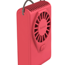 Holmes 4” Necklace Fan – Hands-Free, Battery Powered, Strong Breeze, Compact & Portable, Coral