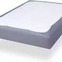 Box Spring Cover Queen Size, Alternates for Bed Skirt, Smooth and Elastic Woven Material Wrap Around 4 Sides of The Box Spring, Wrinkle & Fading Resistant, Washable, Dustproof, Gray (Grey)