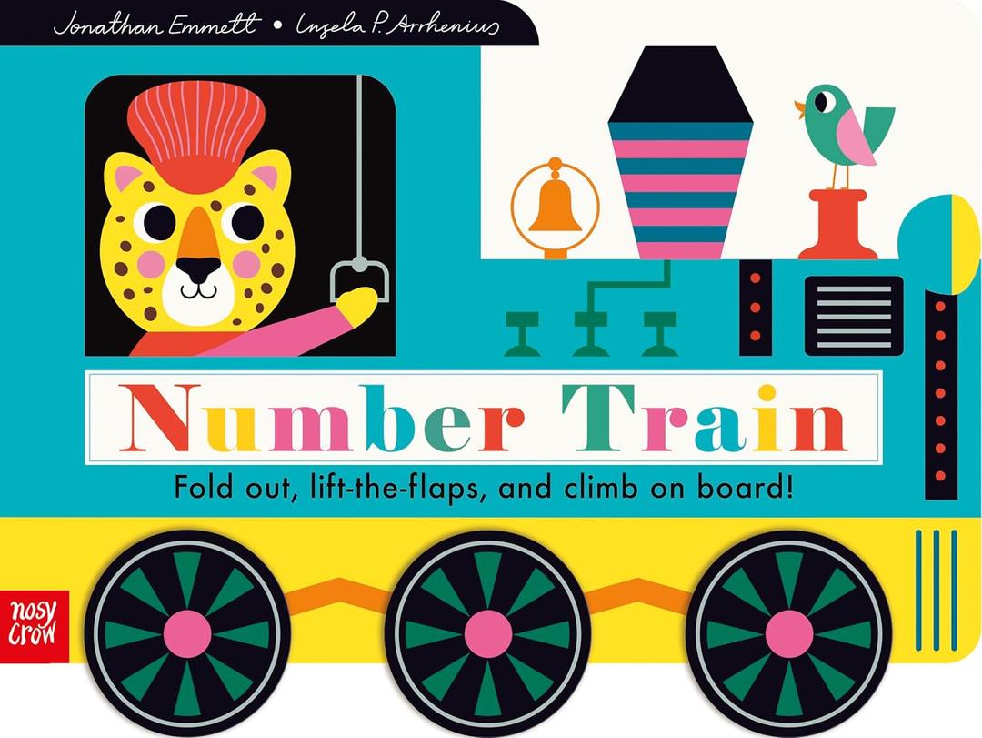 Number Train: Fold Out, Lift-the-Flaps, and Climb on Board