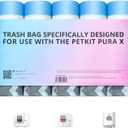 PETKIT PuraX PuraMax Replaced Waste Bags-5 Rolls, Portable Cat Litter Waste Receptacles Bags for Self-Cleaning Cat Litter Box
