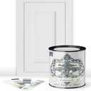 ALL-IN-ONE Paint, Durable cabinet and furniture paint. Built in primer and top coat, no sanding needed. Includes our 30 featured color card - Colosseum (white with subtle gray undertone), Quart, 32 Fl Oz Pack of 1 