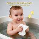 6 Pack Bamboo Baby Washcloths, 10" X 10", Two Layer Super Absorbent, Soft & Lint Free Bath Face Towel for Babies, Kids, Infant and Newborn, Gentle on Sensitive Skin, White