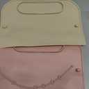 2Pack Silicone Placemats for Baby & Kid, Stain-Proof Non-Slip Baby Place Mat for Restaurant Highchair& Home Dining, Baby-led Food mats for Travel, Portable Toddler Table mat- Waterproof & Dishwasher Safe (Pink & beige)