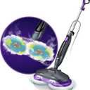 BOJUK Scrubbing Steam Mop, Steam Mops for Floor Cleaning with Rotating Pads, 4 Cleaning Modes & LED Headlights, Swivel Steering,Safe for all Sealed Hard Floors F2