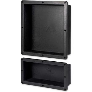 Zigzag Easy Installation Waterproof Double Recessed Shower Shelves Niche, ABS Plastics Bathroom Shower Niche 16  24 Inches for Shampoo, Soap and Foot Rest