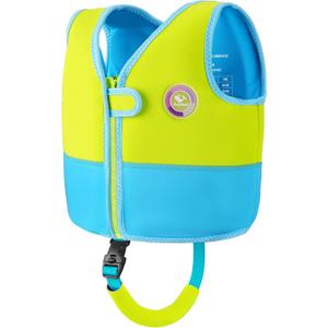 Pottwal Swim Vest for Kids - Swim Jacket for 3-6 Years (40-66LBS) - Buoyancy Aid Made of Neoprene & EPE - with Adjustable Crotch Strap - Green
