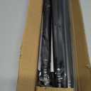 SMODBRODRE Black Shower Curtain Rod, Adjustable 32-80 Inch Tension Spring Curtain Rod No Drilling for Bathroom Kitchen, No Slip, No Rust