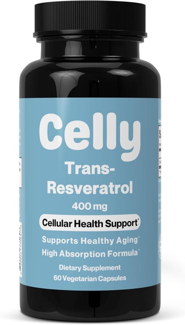 10 x Celly Trans-Resveratrol 400mg | Longevity Supplement for Healthy Aging and Cellular Health | High Absorption for Maximum Benefit | 30 Servings | Non-GMO & 3rd Party Tested