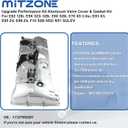 MITZONE N52 N51 Aluminum Valve Cover Kit Compatible with BMW E82 128i, E9X 323i 328i E60 528i E70 X5 3.0si E83 X3 E85 Z4 E89 Z4 F10 528i