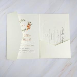 MillaSaw 25pcs Ivory Invitation Envelope for Wedding Bridal Shower Birthday Anniversary Sturdy Invitation Suite.