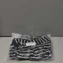 Blooming Jelly Womens Sexy Bikini Set Mid Rise Striped Crinkle Side Tie Two Piece Swimsuit High Cut Cheeky Bathing Suit (Large, Black)