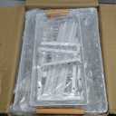 Under Sink Organizer 2 Pack, 2 Tier Slide Out Large Capacity Height Adjustable Under Sink Organizers and Storage for Kitchen Bathroom Cabinet, White