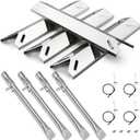 Hiorucet Grill Replacement Parts for Cuisinart 4 Burner Gas Grill GAS9456AS GAS2456AS GAS9456ASO GAS1456ASO, Stainless Steel Heat Plate Burner Igniter for Cuisinart Grill Parts Gas9456as