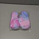 Fluffy Slippers for Girls with Heel Strap Kids Open Toe Slides Home Shoes Indoor Outdoor (1 Big Kid, Purple)