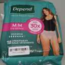 Depend Fresh Protection Adult Diapers, Incontinence & Postpartum Bladder Leak Underwear for Women, Disposable, Maximum, Medium, Blush, 18 Count