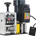 CREWORKS 180W Motor Automatic Wire Stripper Machine, 5 Blade Electric Wire Stripping Machine for 0.06"-1.18" (1.5-30 mm) Scrap Wire with 2 Feed Plates Foot Pedal Switch Sharpening Rod