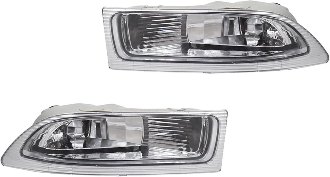 WFLNHB 1 Pair Fog Lights Replacement for Sienna 2004-2005 Clear Lens Fog Lamps 81210AE010 81220AE010 TO2593118 TO2592118