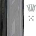 WaterWarden Pool Safety Fence 4' x 12', UL Certified to ASTM F2286 Safety Standards, Removable, Easy DIY Installation, Black Protective Mesh Netting with Black Frames